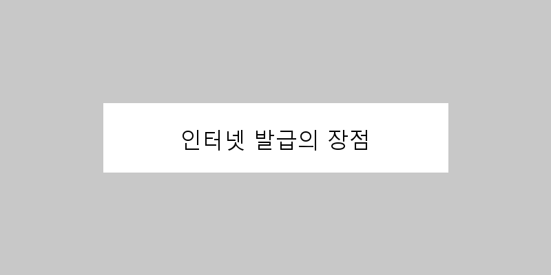 
  인터넷 발급의 장점
 이미지