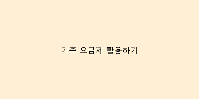 
  가족 요금제 활용하기
 이미지