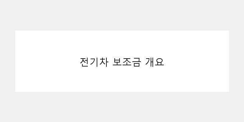 
  전기차 보조금 개요
 이미지