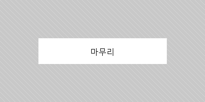 
  마무리
 이미지