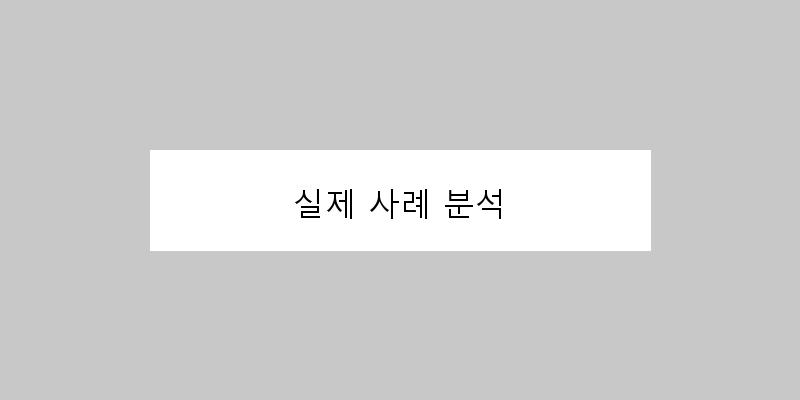 
  실제 사례 분석
 이미지