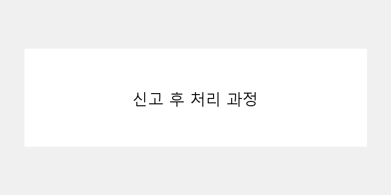 
  신고 후 처리 과정
 이미지