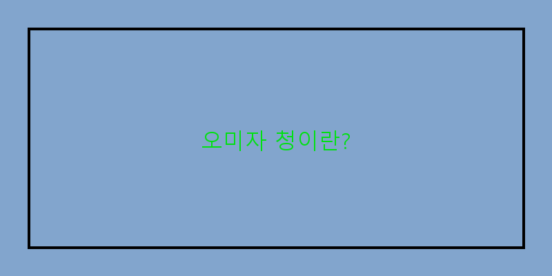 
  오미자 청이란?
 이미지