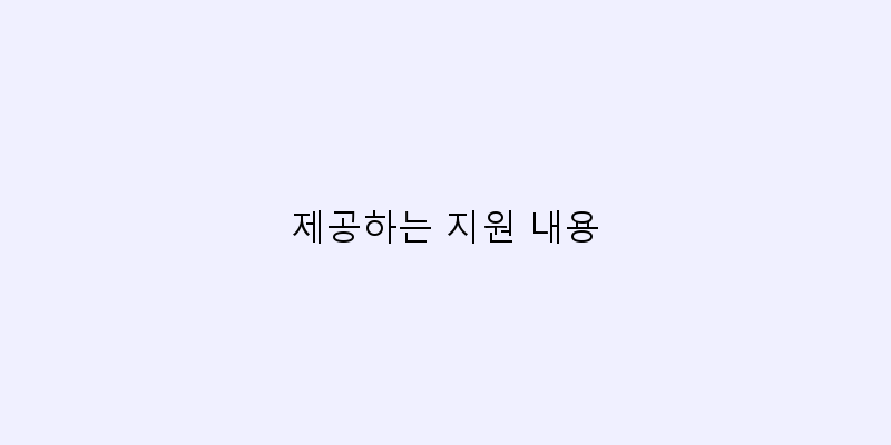 
  제공하는 지원 내용
 이미지