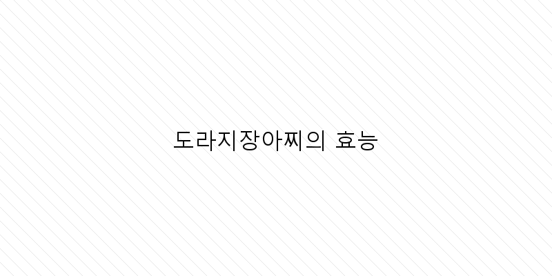 
  도라지장아찌의 효능
 이미지