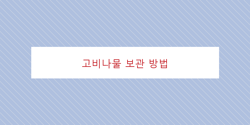 
  고비나물 보관 방법
 이미지