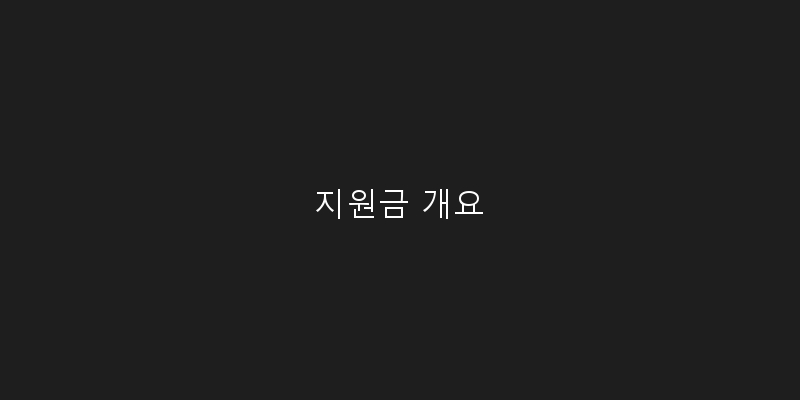 
  지원금 개요
 이미지