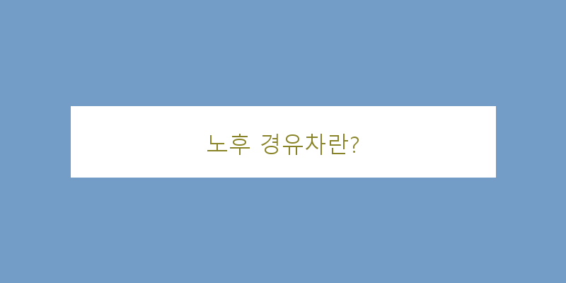 
  노후 경유차란?
 이미지