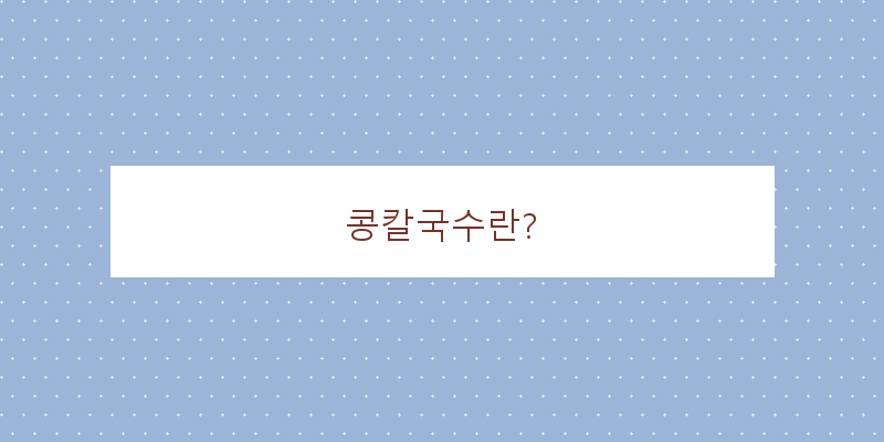 
  콩칼국수란?
 이미지