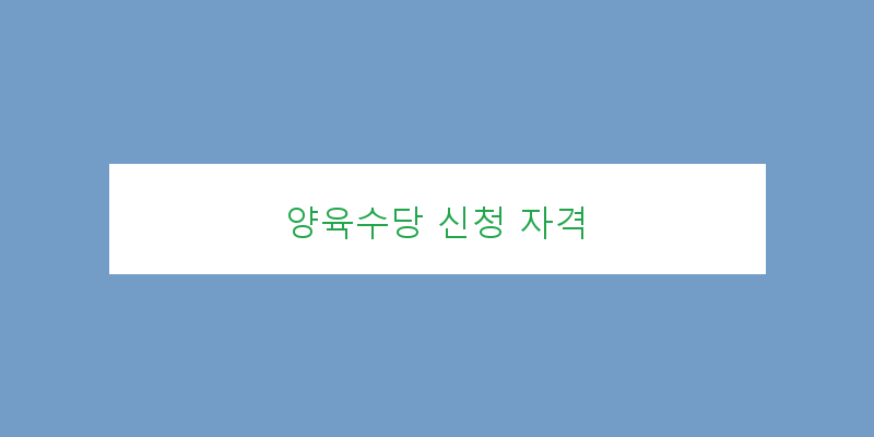 
  양육수당 신청 자격
 이미지